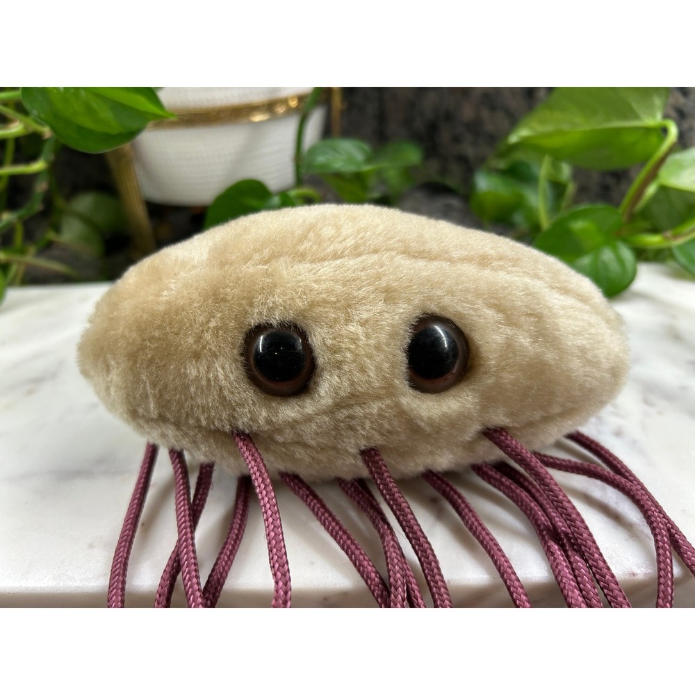 Giant Microbes E. Coli Plush Tan Bacteria Stuffed Toy Drew Oliver Science Gift